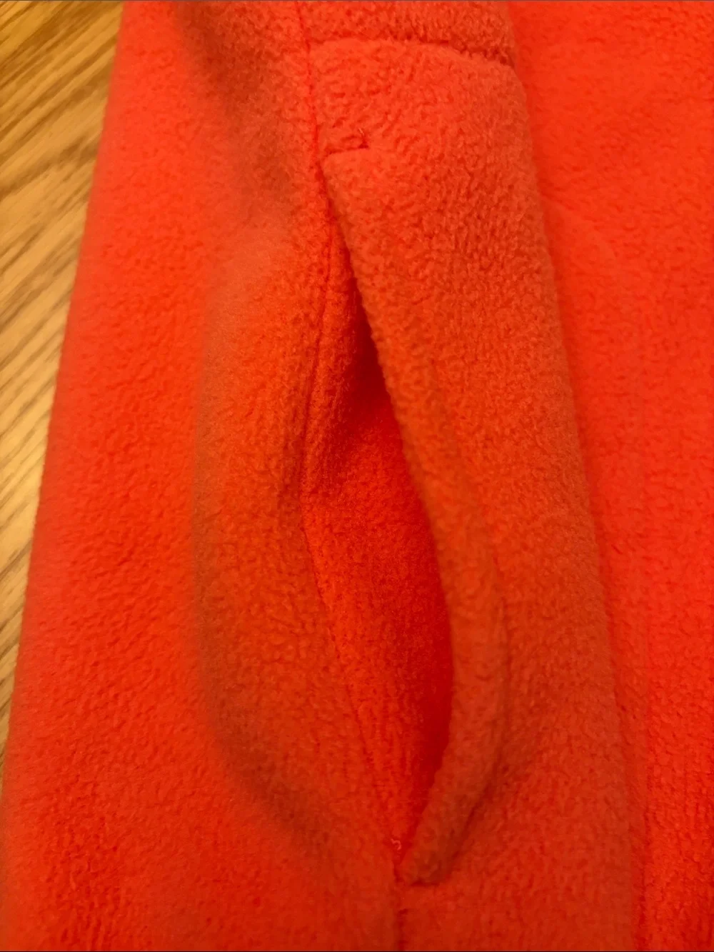 Gap Coral Fleece Vest zipper w/side pockets - size XS